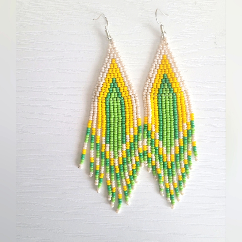 Boho Handmade Beaded Earrings
